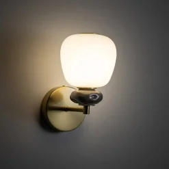 Applique Da Parete-Selezionato da Mazzolaluce Applique led da pararete design vetro inserti in ceramica