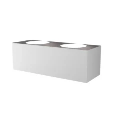 Applique Da Parete-Top Light Applique led da parete bianco toplight eccentric