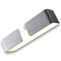 Applique Da Parete-IsyLuce Applique led design moderno graffa bianco 4000k