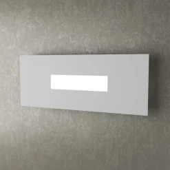 Applique Da Parete-Top Light Applique led grigio moderna rettangolare wally