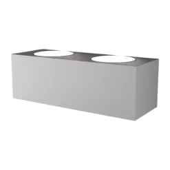 Applique Da Parete-Top Light Applique led grigio per interni moderna toplight eccentric