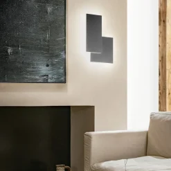 Applique Da Parete-Perenz Illuminazione Applique led grigio scuro quantic moderna
