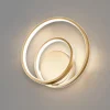Applique Da Parete-Ideal Lux Applique led oz ap dali 3000k dimmerabile ottone