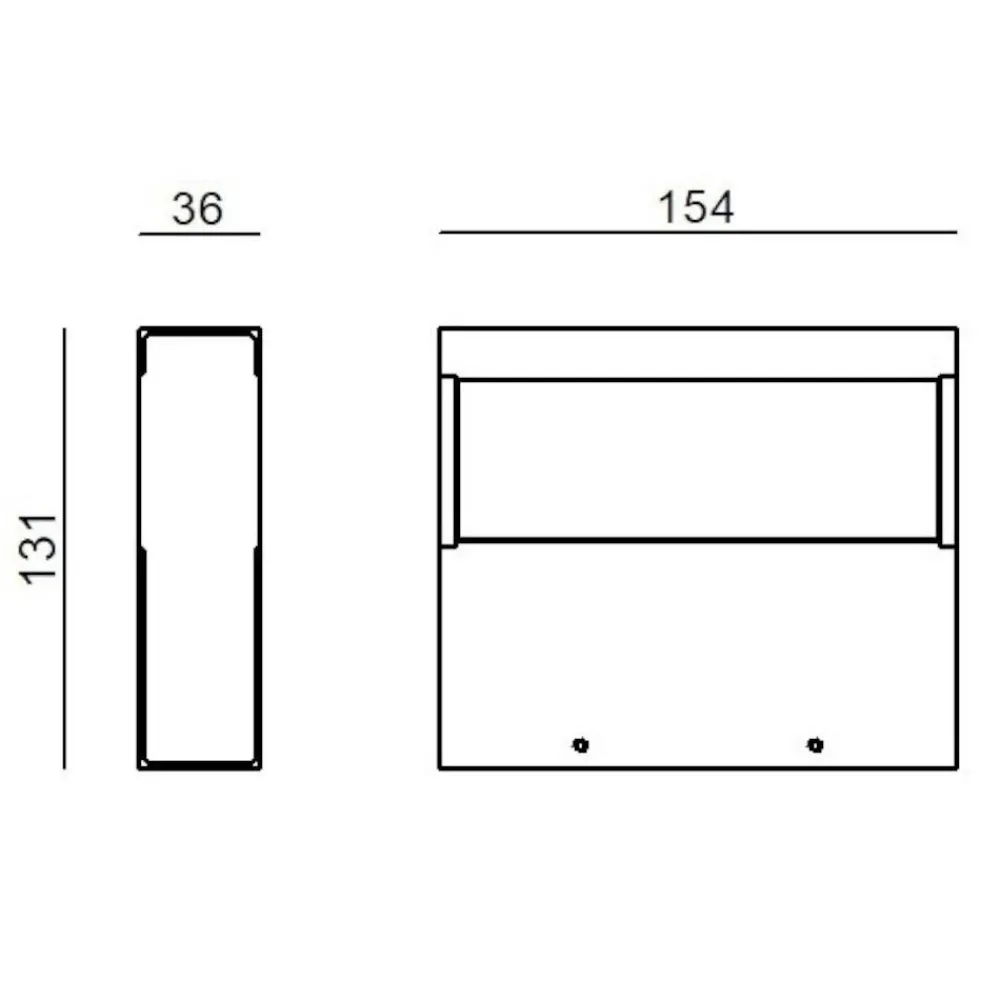 Applique Da Parete-Linea Light Applique led 3000k bianca biemissione regolo