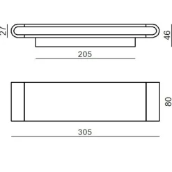 Applique Da Parete-Linea Light Applique led 3000k bianca satori