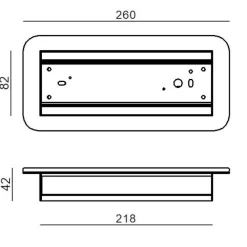 Applique Da Parete-Linea Light Applique led 3000k bianca gemini w1