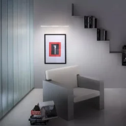Applique Da Parete-Linea Light Applique led 2700k bianca sottile straight 52cm