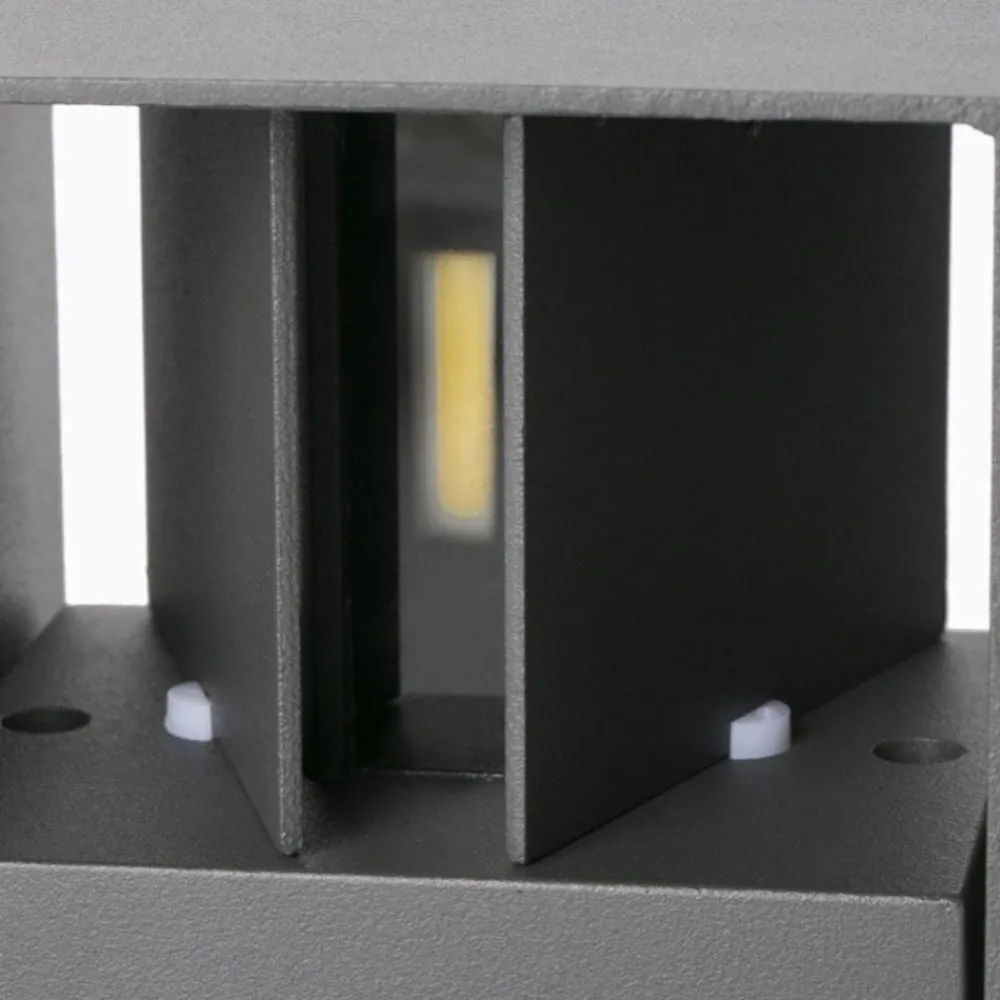 Applique Da Esterno-Selezionato da Mazzolaluce Applique led 3000k cubo da esterno antracite