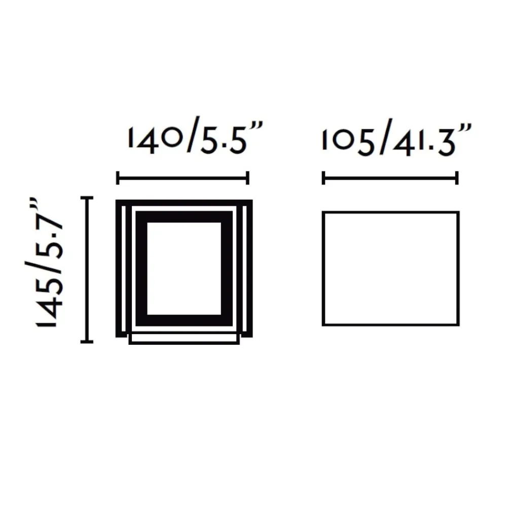 Applique Da Esterno-Selezionato da Mazzolaluce Applique led 3000k cubo da esterno antracite