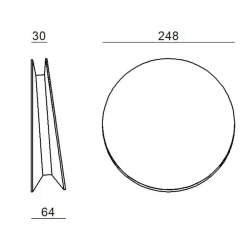 Applique Da Parete-Linea Light Applique led 3000k design bianco yo yo