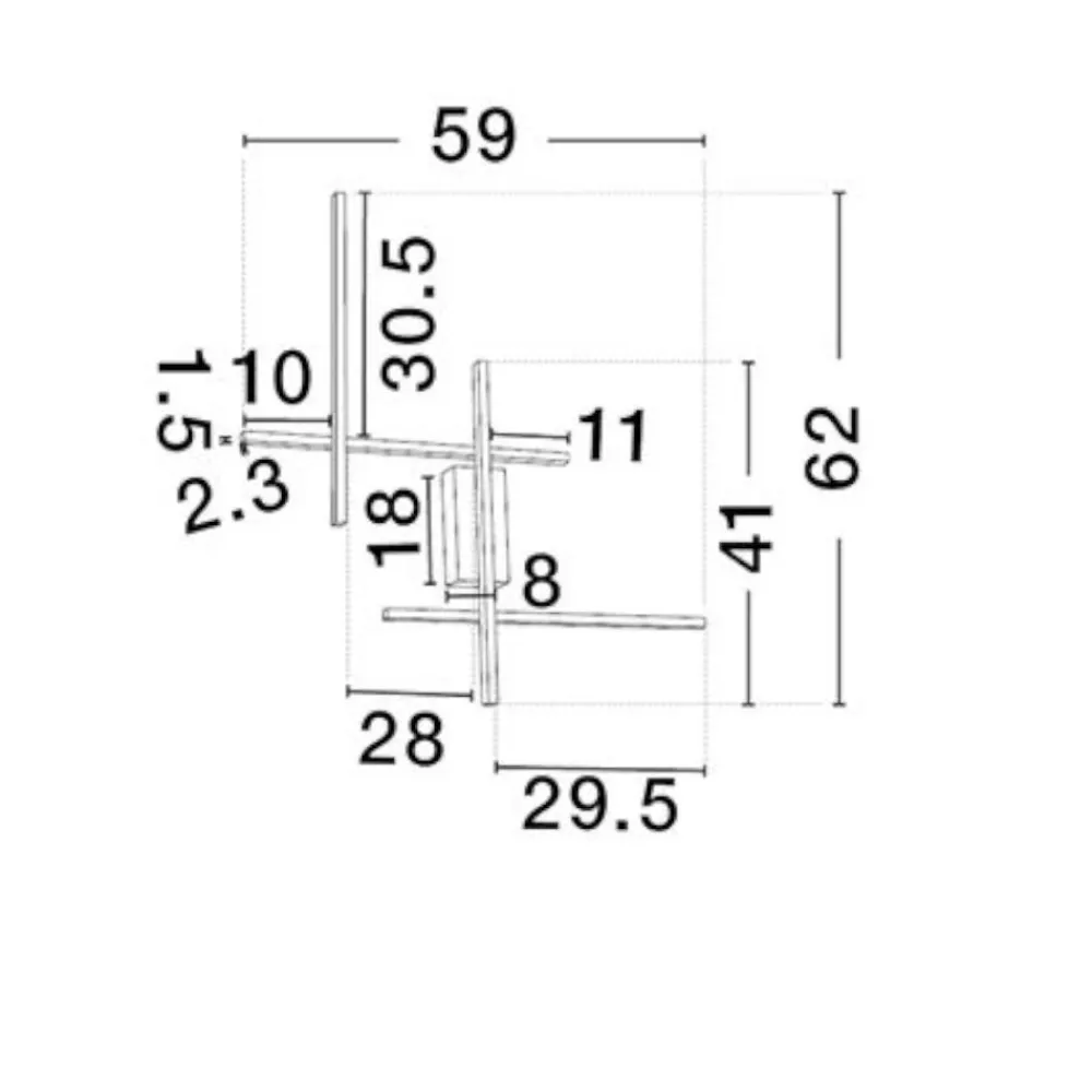 Applique Da Parete-Selezionato da Mazzolaluce Applique led 3200k dimmerabile bianca moderna minimalista