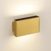 Applique Da Parete-Selezionato da Mazzolaluce Applique led 3000k elegante oro luce sopra sotto