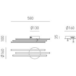 Applique Da Parete-Gea Luce Applique led 3000k tullia bianca moderna