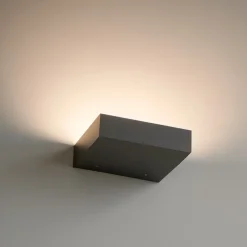Applique Da Parete-Linea Light Applique led 3000k grigia regolo