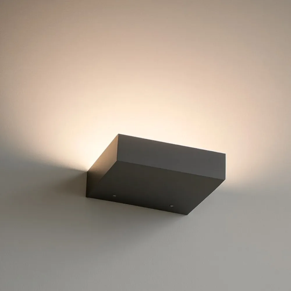 Applique Da Parete-Linea Light Applique led 3000k grigia regolo