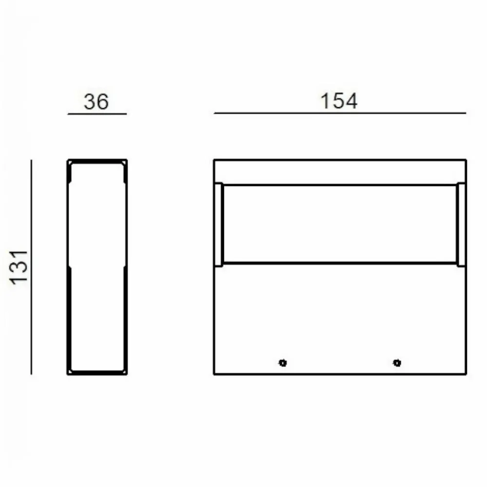 Applique Da Parete-Linea Light Applique led 3000k grigia regolo