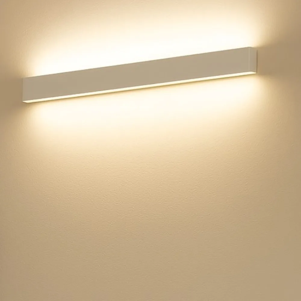 Applique Da Parete-Linea Light Applique led 3000k moderna bianca satori 86cm