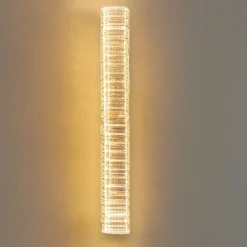 Applique Da Parete-Selezionato da Mazzolaluce Applique led 3500k oro cristalli trasparenti