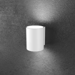 Applique Da Parete-Top Light Applique led 2 luci metallo bianco moderna per interni
