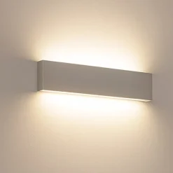 Applique Da Parete-Top Light Applique led moderno 60w grigio carpet