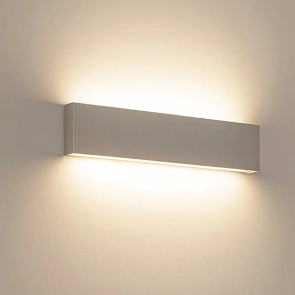 Applique Da Parete-Top Light Applique led moderno 60w grigio carpet