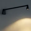 Applique Da Parete-Selezionato da Mazzolaluce Applique led nero 80 cm moderna sporgente dalla parete