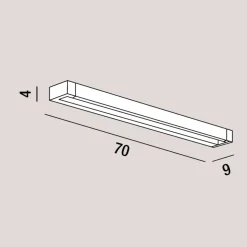 Applique Da Parete-Perenz Illuminazione Applique led nero 23w 3000k 4000k 6000k moderna perenz sway