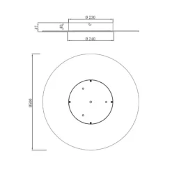 Applique Da Parete-Selezionato da Mazzolaluce Applique led oro da parete crepato 30w 3000k design