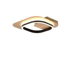 Applique Da Parete-Selezionato da Mazzolaluce Applique led oro nero quadrato design moderno 12w 3000k dimmerabile