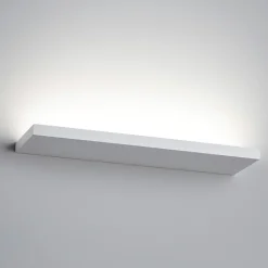 Applique Da Parete-IsyLuce Applique led plate bianco 24w 3000k 4000k moderna
