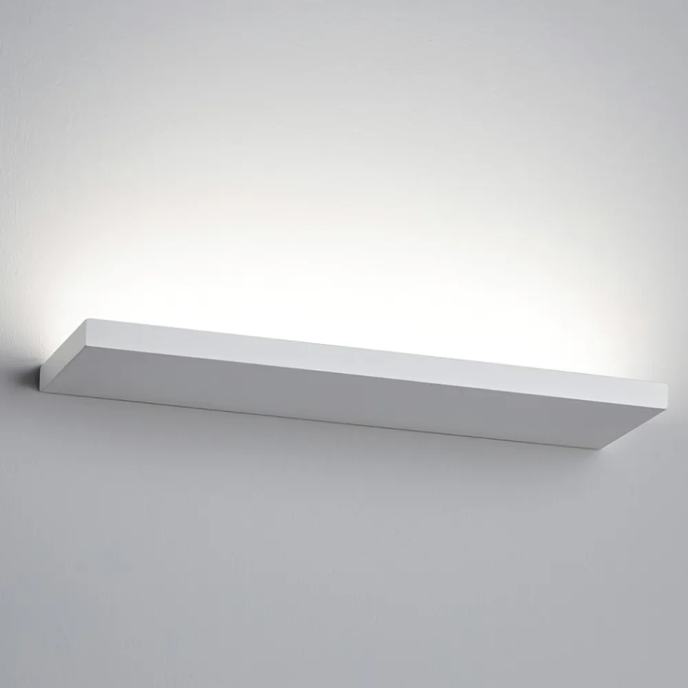 Applique Da Parete-IsyLuce Applique led plate bianco 24w 3000k 4000k moderna