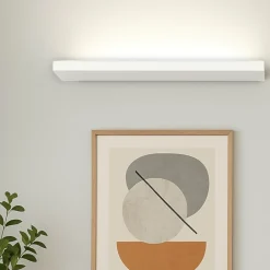 Applique Da Parete-IsyLuce Applique led plate bianco 24w 3000k 4000k moderna
