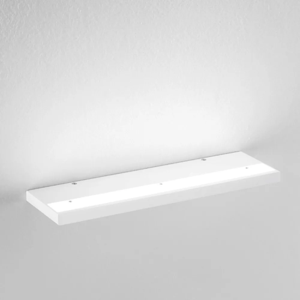 Applique Da Parete-IsyLuce Applique led plate bianco 24w 3000k 4000k moderna