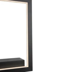 Applique Da Parete-Selezionato da Mazzolaluce Applique led quadrato 18w 3000k nero moderna design