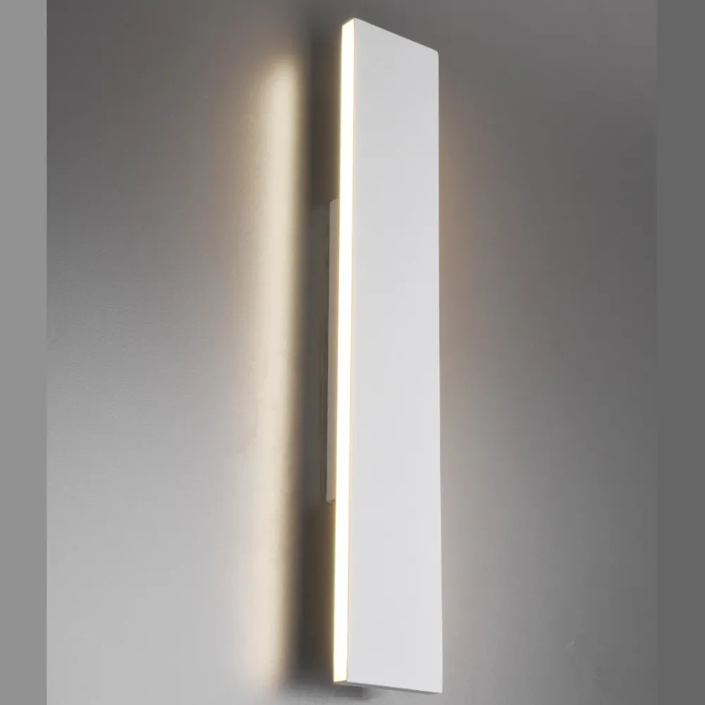 Applique Da Parete-Selezionato da Mazzolaluce Applique led rettangolare bianca 18w 3000k design moderna