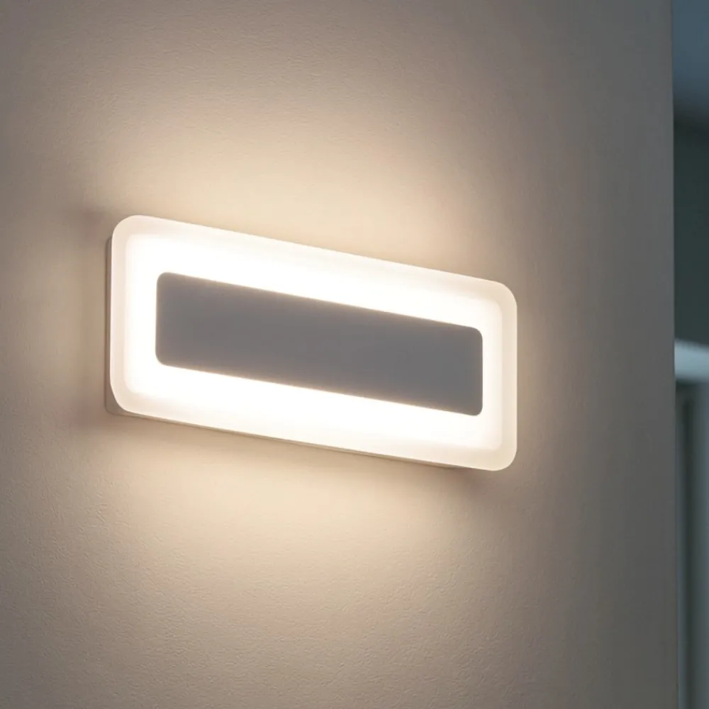 Applique Da Parete-Linea Light Applique led 14w 3000k antille s design moderna cromo