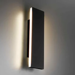 Applique Da Parete-Selezionato da Mazzolaluce Applique led 12w 3000k antracite design moderna rettangolare