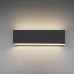 Applique Da Parete-Selezionato da Mazzolaluce Applique led 12w 3000k antracite design moderna rettangolare