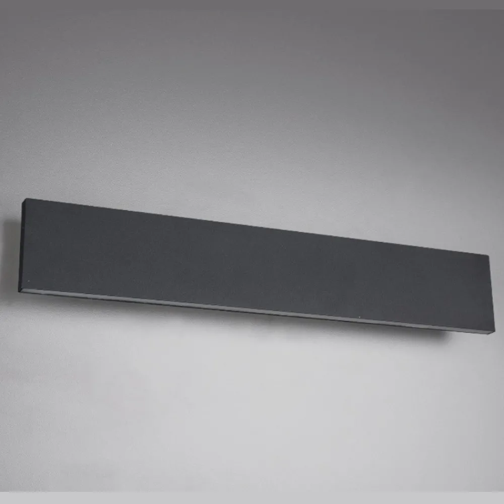 Applique Da Parete-Selezionato da Mazzolaluce Applique led 18w 3000k antracite moderno rettangolare