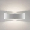 Applique Da Parete-Selezionato da Mazzolaluce Applique led 12w 3000k bianca in gesso ceramica