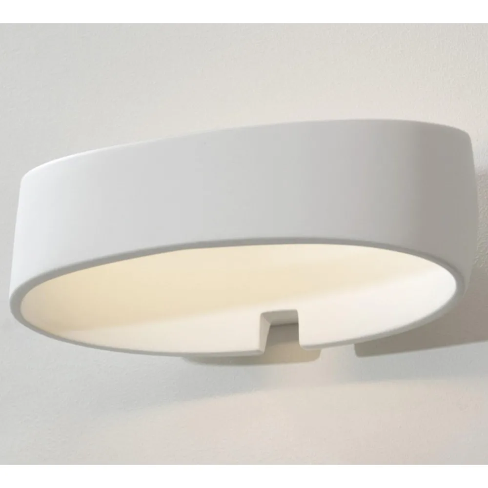 Applique Da Parete-Selezionato da Mazzolaluce Applique led 12w 3000k bianca in gesso ceramica