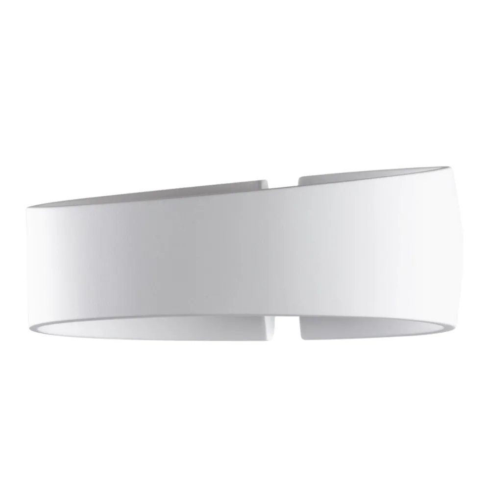 Applique Da Parete-Selezionato da Mazzolaluce Applique led 12w 3000k bianca in gesso ceramica