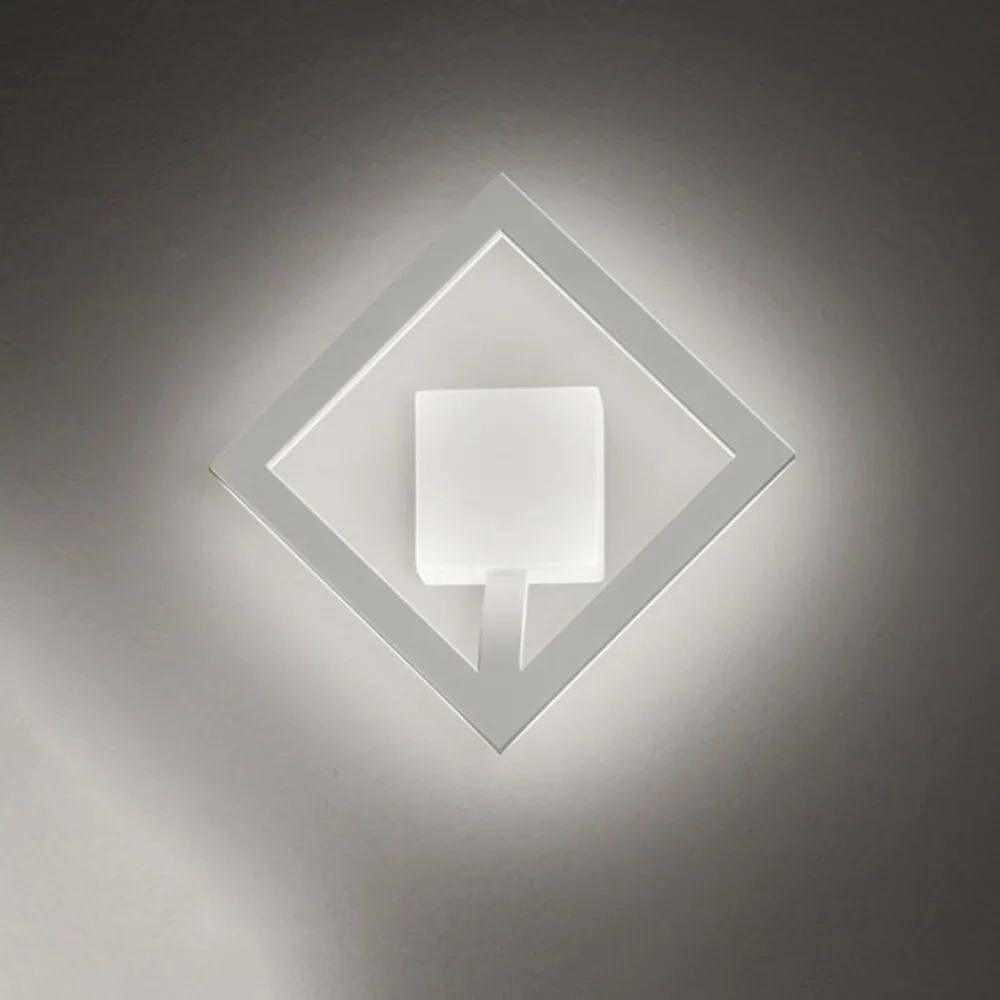 Applique Da Parete-Affralux Applique led 36w 3000k bianca moderna quattro