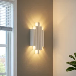 Applique Da Parete-Selezionato da Mazzolaluce Applique led 21w 3000k bianco design moderna per salone