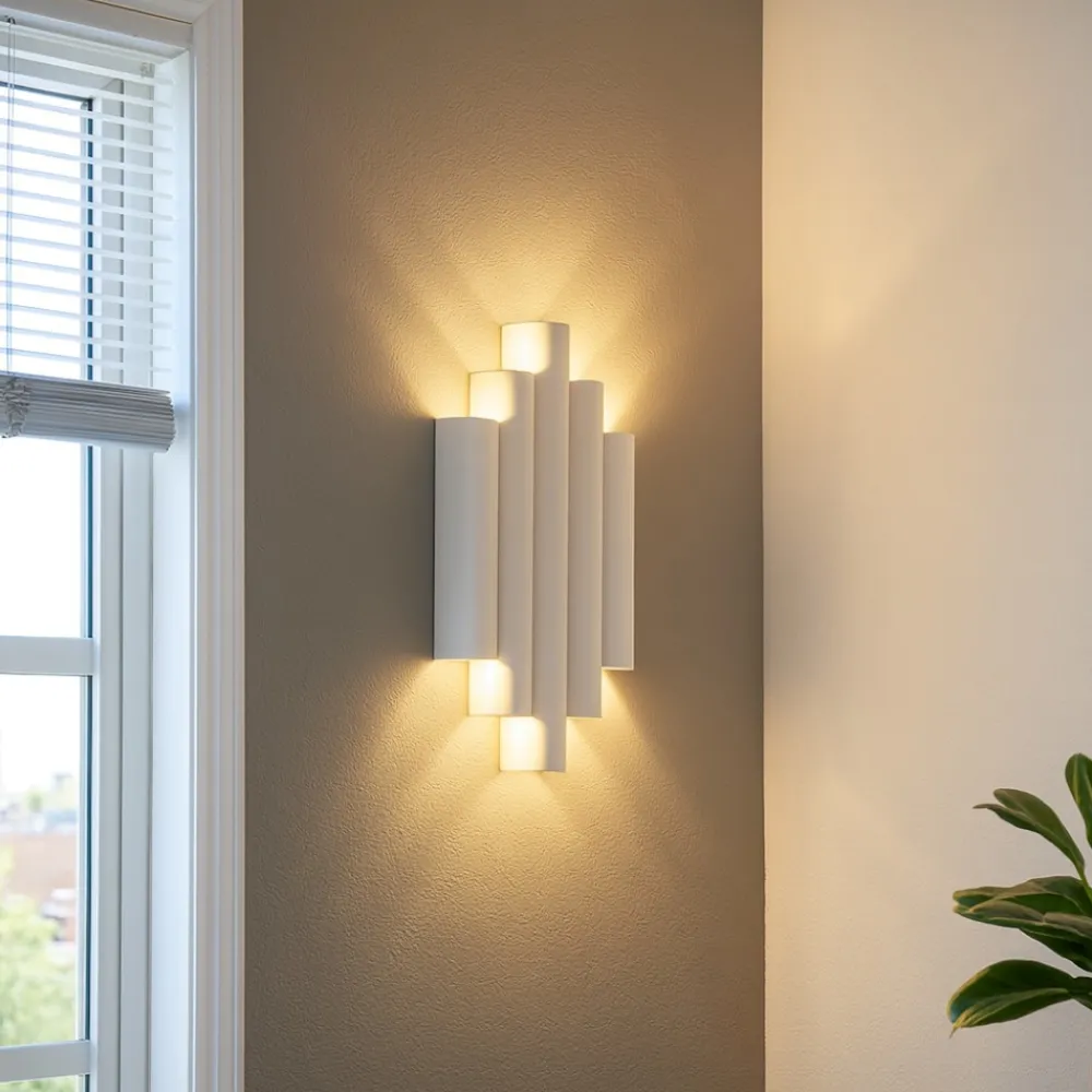 Applique Da Parete-Selezionato da Mazzolaluce Applique led 21w 3000k bianco design moderna per salone