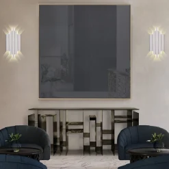 Applique Da Parete-Selezionato da Mazzolaluce Applique led 21w 3000k bianco design moderna per salone