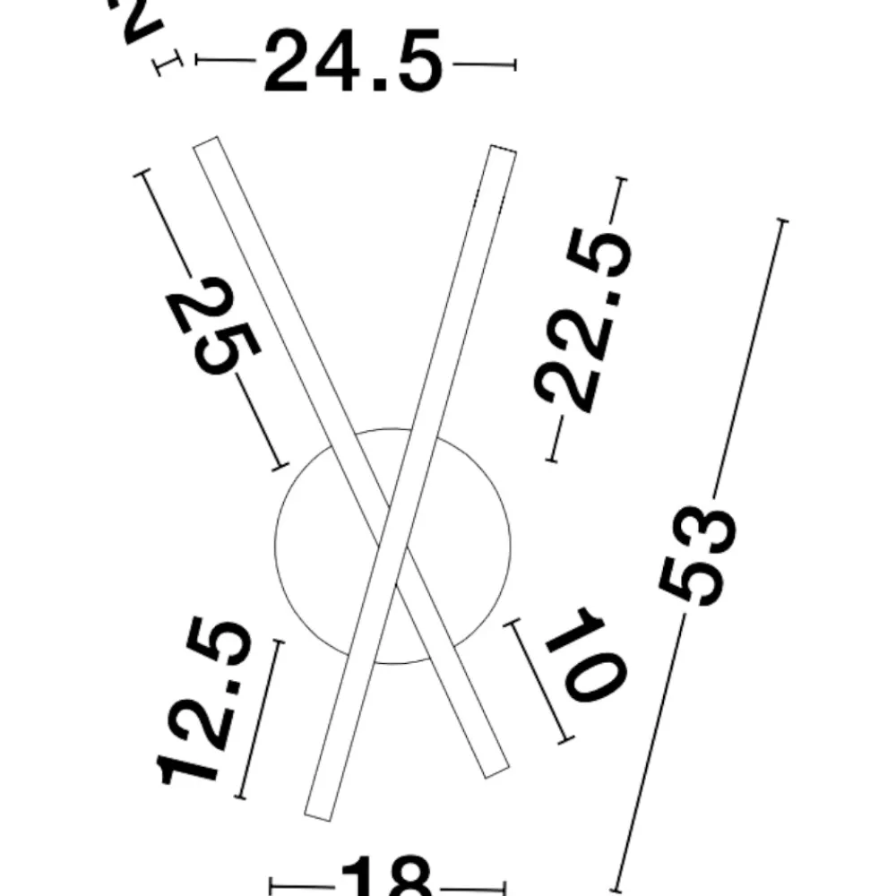 Applique Da Parete-Selezionato da Mazzolaluce Applique led 18w 3000k bianco moderna design da parete
