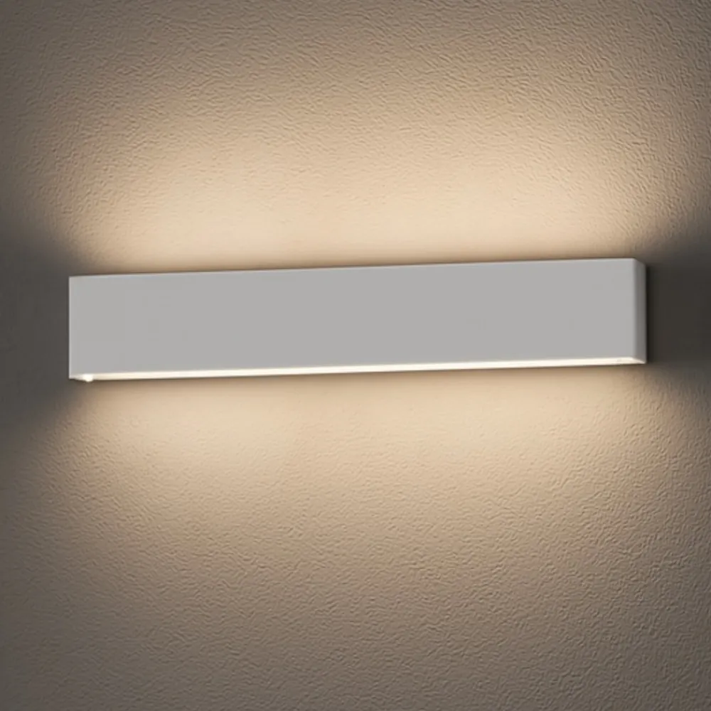 Applique Da Parete-Linea Light Applique led 28w 3000k bi emissione box w2 bianco