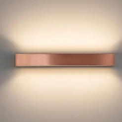 Applique Da Parete-Linea Light Applique led 41w 2700k bi emissione box w2 rame