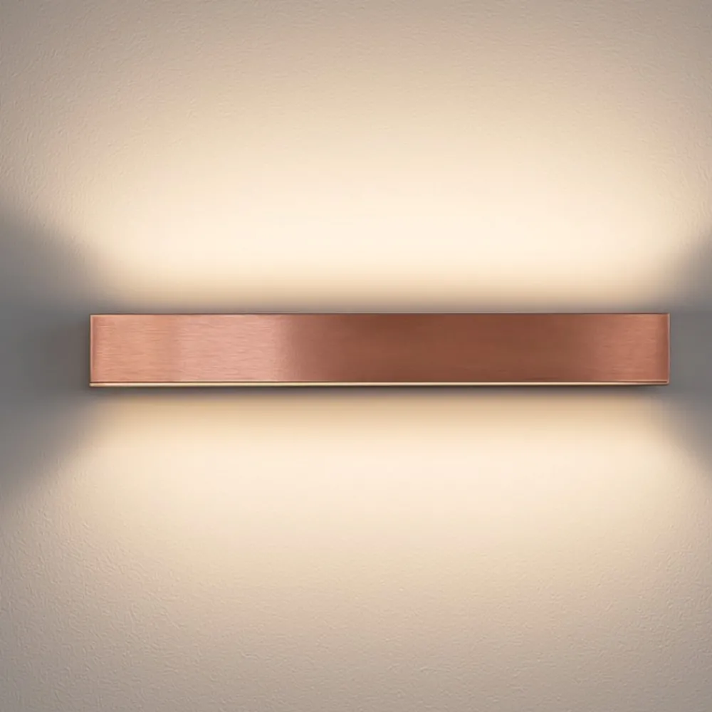 Applique Da Parete-Linea Light Applique led 41w 2700k bi emissione box w2 rame